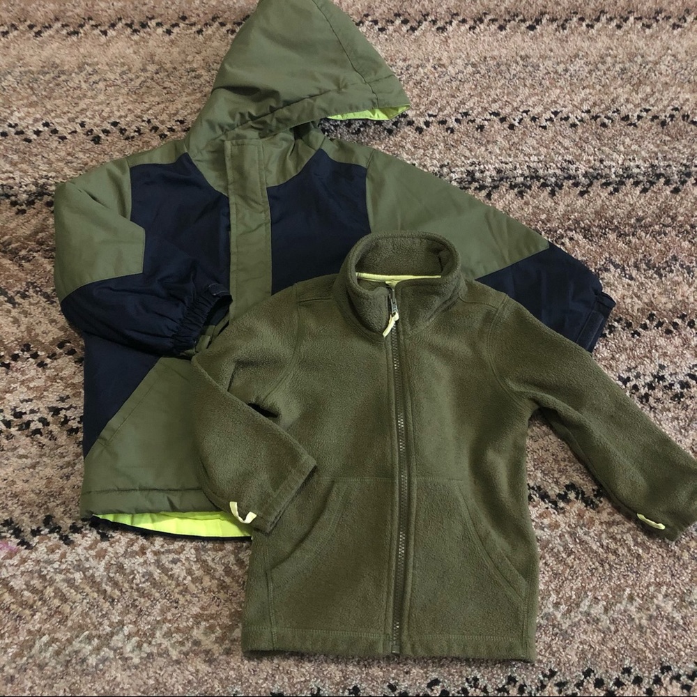 Cat & Jack 3-in-1 green jacket